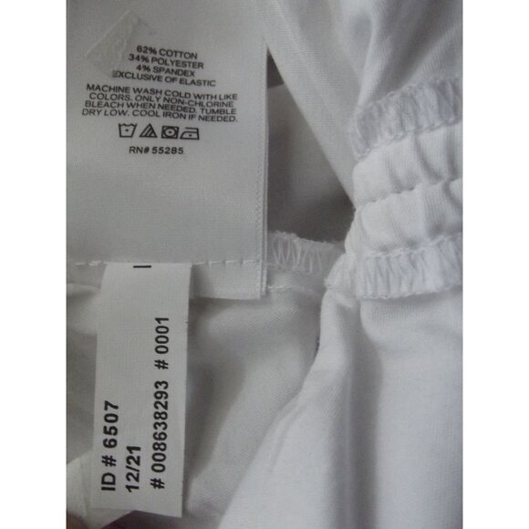Express Cami Womens Size XL White Tie Ruffle Peplum Cropped top tank cotton crop - Picture 10 of 12